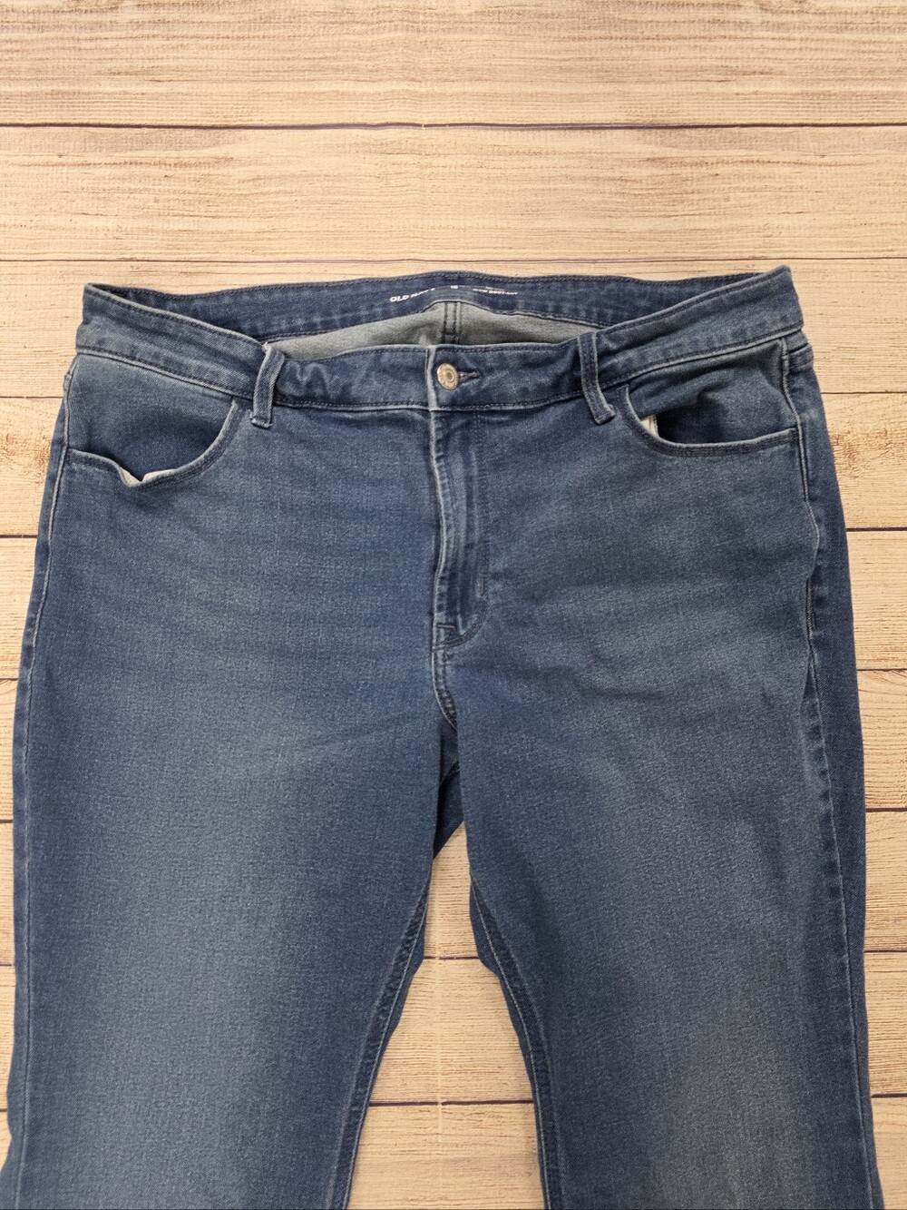Old Navy Women's Blue Wow Bootcut Mid Rise Jeans Size‎ 16 - Picture 2 of 7